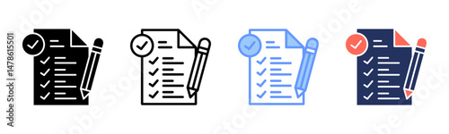 Criteria icon sheet multiple style collection