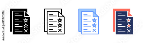 Result icon sheet multiple style collection