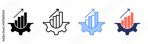 Performance Management icon sheet multiple style collection