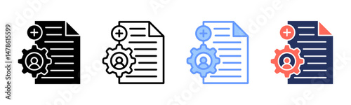 Competency icon sheet multiple style collection