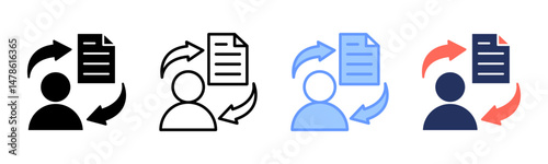 Learning icon sheet multiple style collection