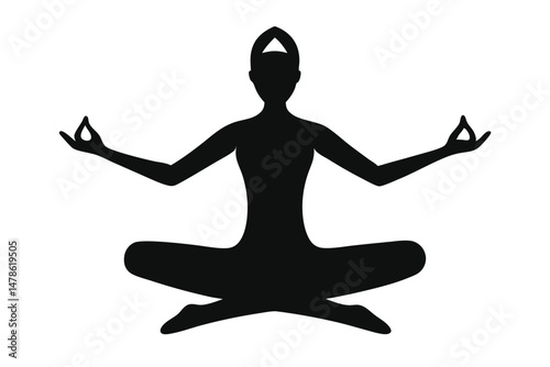 Black Silhouette Yoga Poses for Flexibility Improvement Style