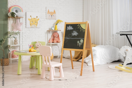 Interior of children's bedr...