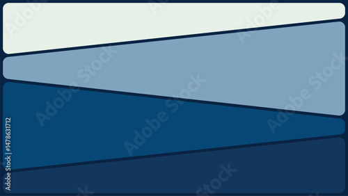 abstract blue layered shapes background vector design