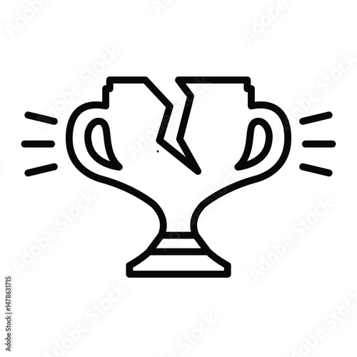 Broken trophy
