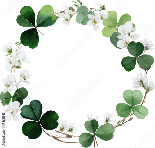 green leaves frame