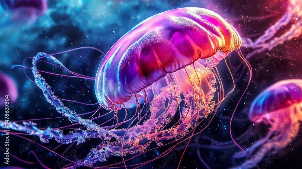 custom made wallpaper toronto digitalThe Mystique of the Immortal God Jellyfish