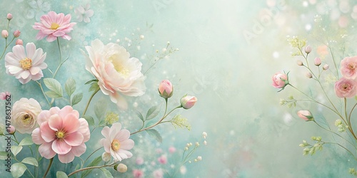 Pastel Floral Memorial Day Wallpaper: Subtle Minimalist Design