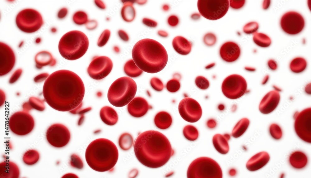 Red blood cells flowing in motion scientific visualization abstract aesthetic laboratory setting Red blood cells flowing in motion scientific visualization abstract aesthetic laboratory setting