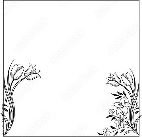 floral background with place for your text