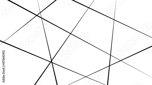 Random geometric line pattern on a transparent background. Random line low poly pattern. abstract seamless line vector. 