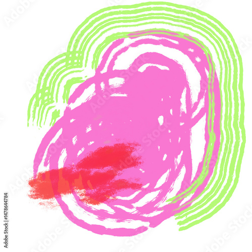 シンプルでおしゃれな抽象画風アイコンイラスト