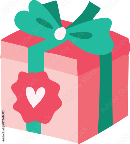 Valentine's Day Love Elements Clipart. A charming Valentine’s illustration featuring chocolates, flowers, gifts, hearts, and romantic love symbols in pink, red, and pastel tones.