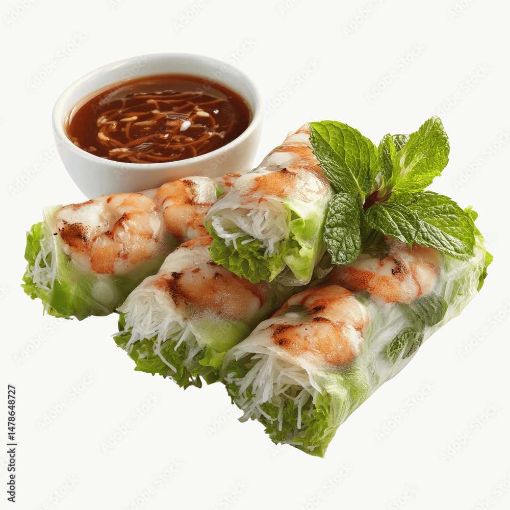 Delicious Shrimp Summer Rolls with Peanut Sauce Delicious Shrimp Summer Rolls with Peanut Sauce