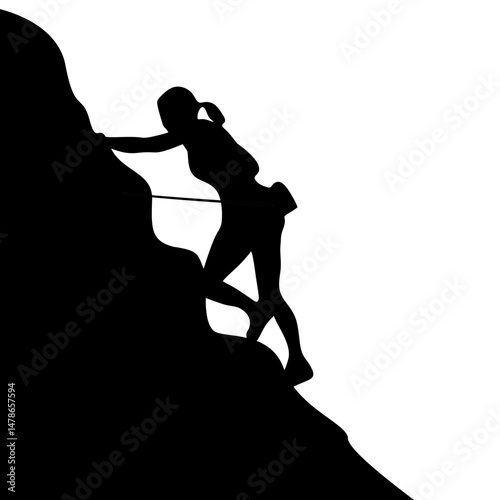 silhouette of people rock climbing