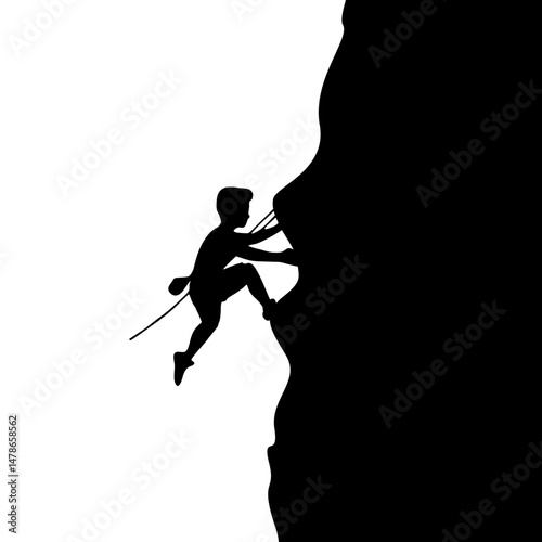 silhouette of people rock climbing