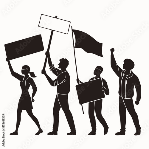 a-street-protest-scene-with-diverse-individuals-st.eps
