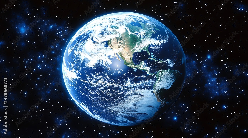 Fototapeta premium Earth in space (1)