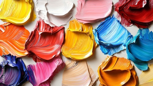 Vibrant Acrylic Paint Palette