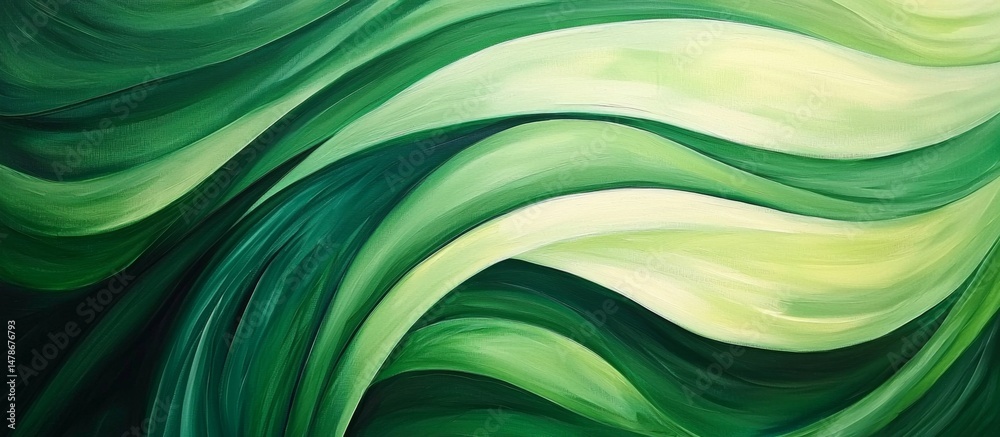 Fototapeta premium A vibrant wallpaper design featuring green lines.