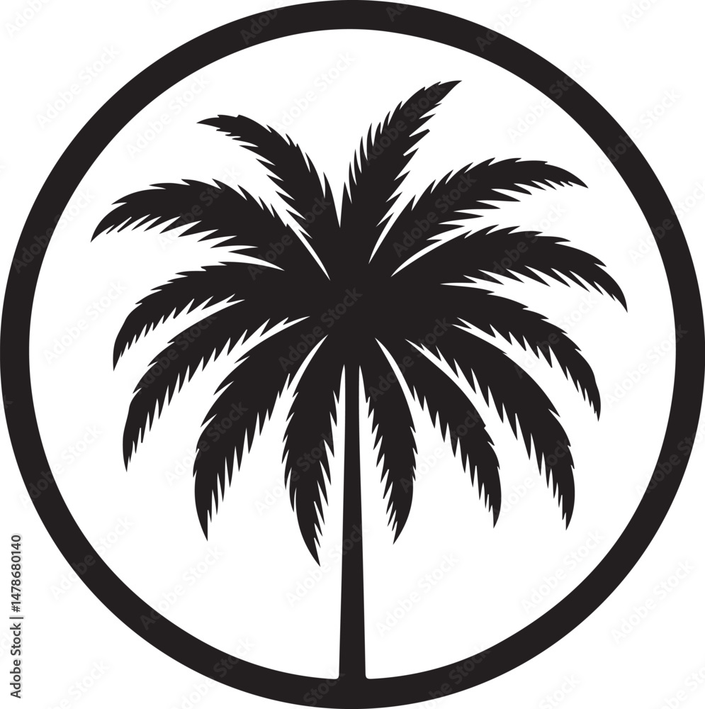 Obraz premium Palm tree Silhouette