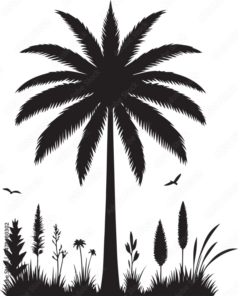 Palm tree Silhouette Palm tree Silhouette