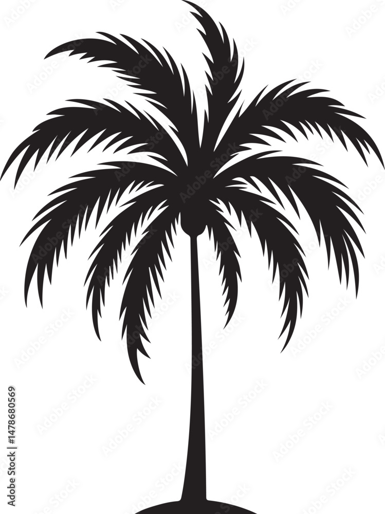 Obraz premium Palm tree Silhouette 