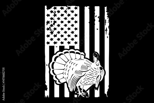 Turkey hunting svg hunting quotes typography t-shirt design for cricut. photo