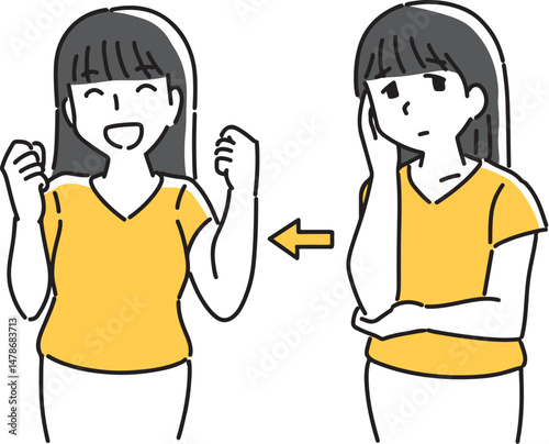 悩んでいるから元気になる女性