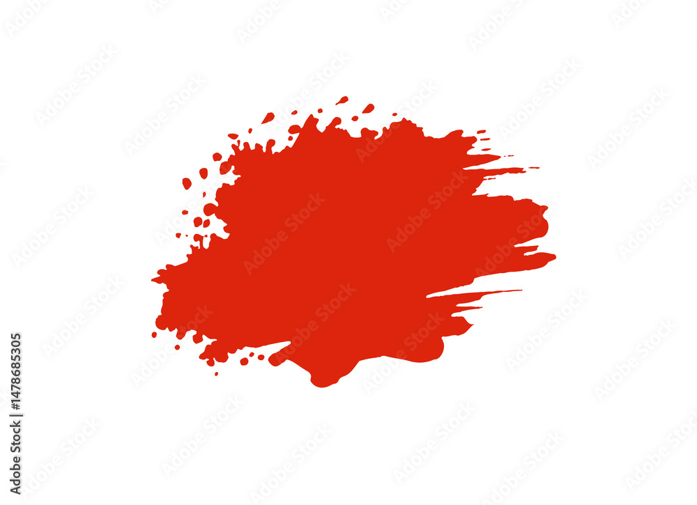 red color paint splashes isolated Transparency background red color paint splashes isolated Transparency background