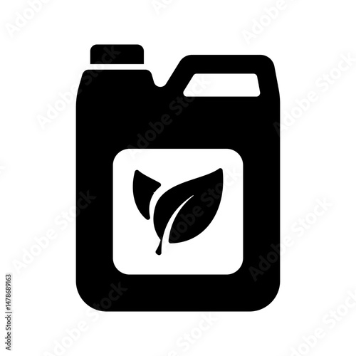 Simple canister of plant fertilizers icon isolated on white background.