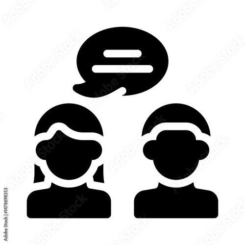 social network glyph icon