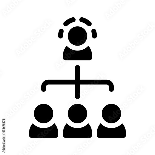 social network glyph icon