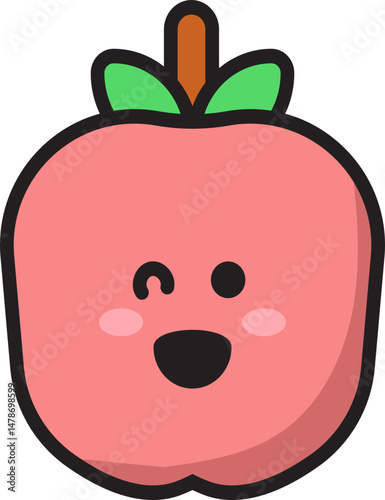 Cute Food and Drinks Cartoonist Icon