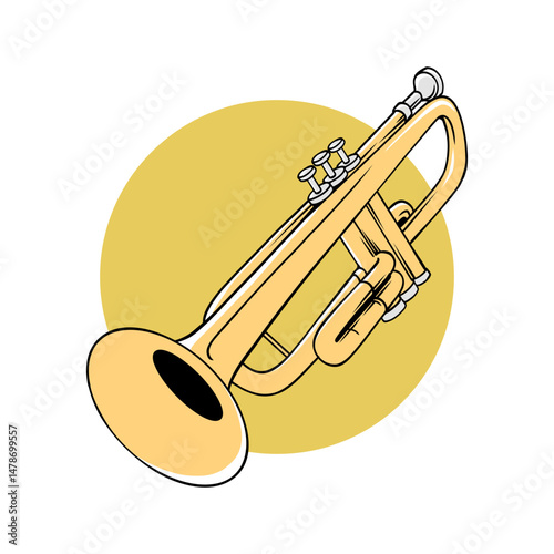 trumpet vector illustration