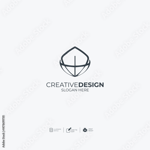 Logo template design ideas vector