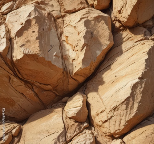 Abstract beige rock face, warm tones, natural pattern , nature, rock