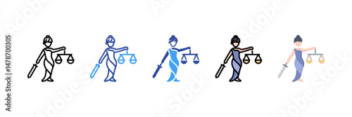 Justice Multi Style Icon Set