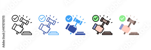 Judgment Multi Style Icon Set