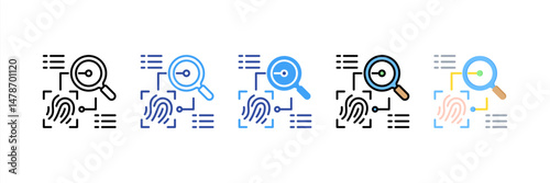 Evidence Multi Style Icon Set