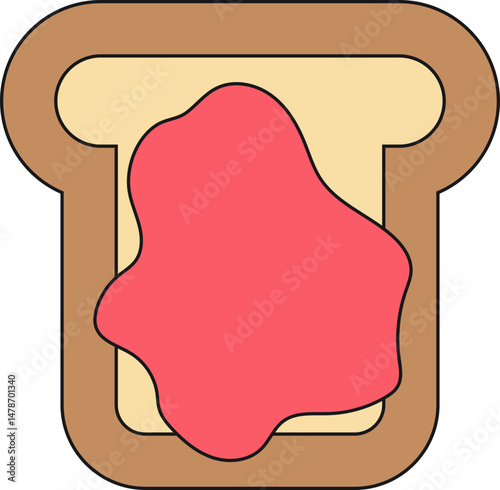 Cute Lunchtime Brush Style Icon