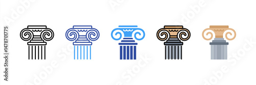 Pillars Multi Style Icon Set