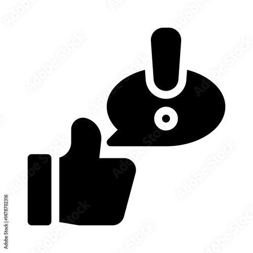 social media marketing glyph icon