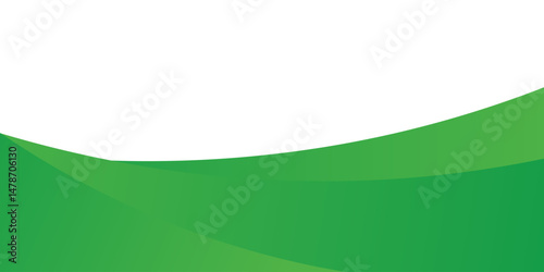 Curved Header and Footer Element. Vector Illustration