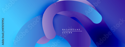 Abstract fluid shapes, vibrant blue purple gradients. Modern design element, smooth curves create dynamic composition. Background texture.