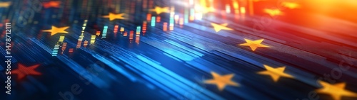 Abstract representation of economic data