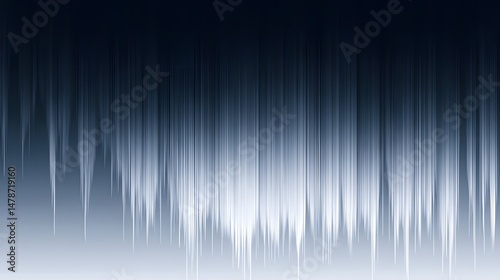 Abstract Blue and White Vertical Lines Creating a Dreamlike Atmosphere