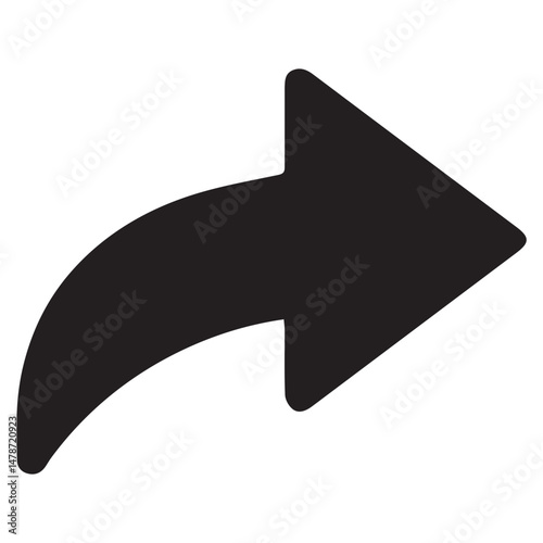 black arrow icon