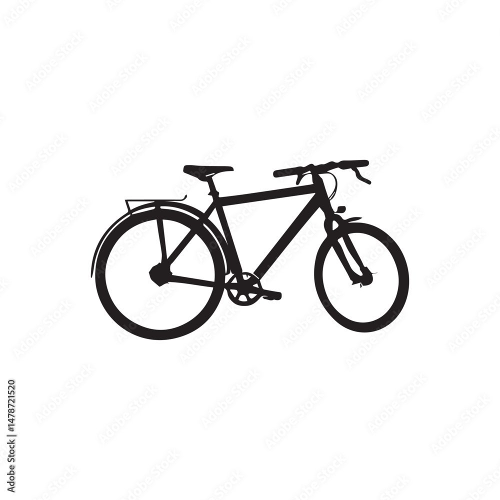 silhouette bicycle an vector icon design silhouette bicycle an vector icon design