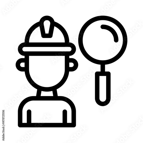 geologist line icon
